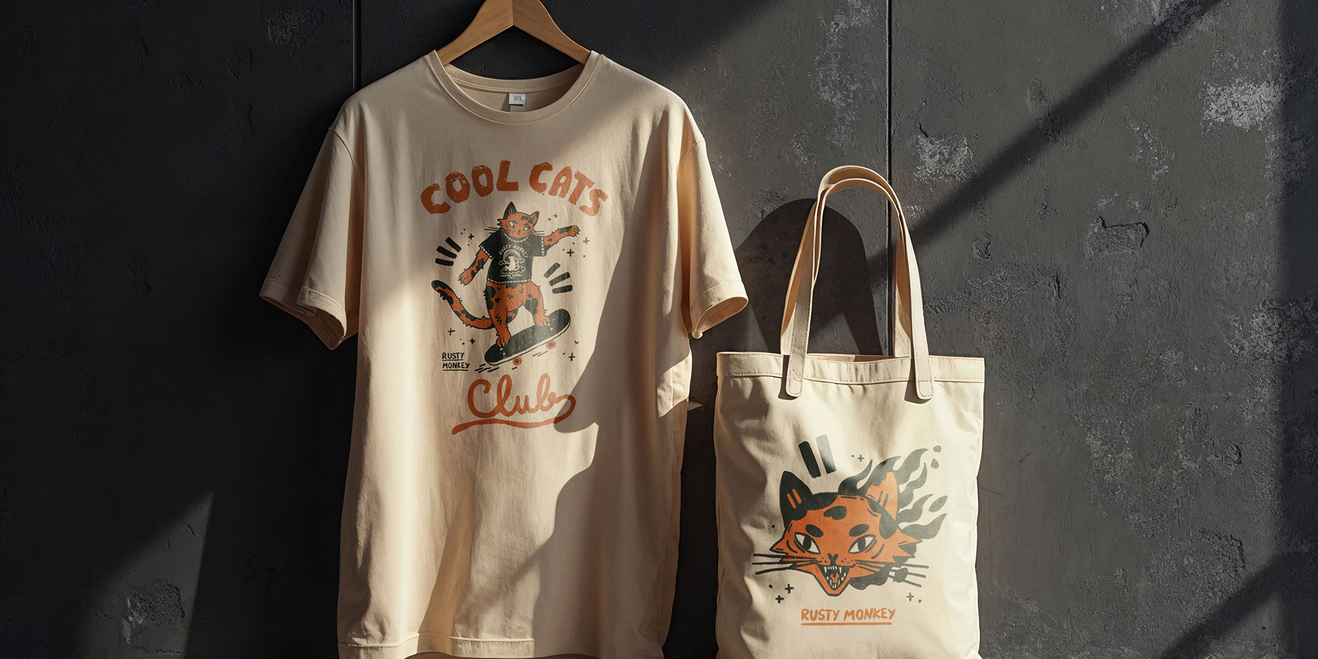 Rusty Monkey Cool Cats merch
